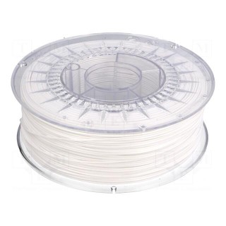 Filament: PET-G | Ø: 1.75mm | white | 220÷250°C | 1kg