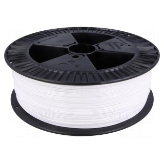 Filament: PET-G | 1.75mm | white | 220÷250°C | 2kg | ±0,05mm
