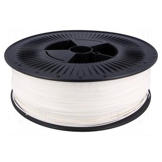 Filament: PET-G | 1.75mm | white | 220÷250°C | 5kg | ±0,05mm