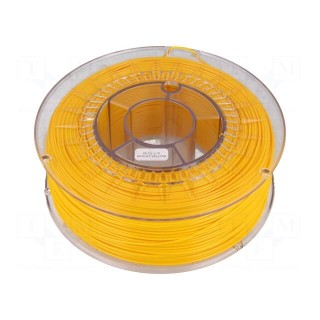 Filament: PET-G | 1.75mm | yellow (bright) | 220÷250°C | 1kg | ±0,05mm