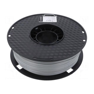 Filament: PLA | 1.75mm | grey | 190÷220°C | 1kg