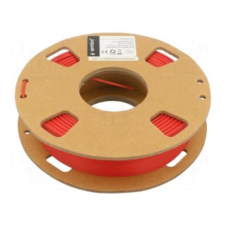 Filament: PLA | 1.75mm | red | 190÷220°C | 200g