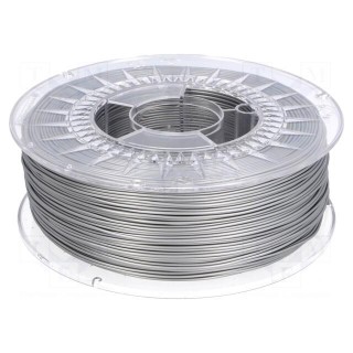 Filament: PLA | 1.75mm | silver | 195°C | 1kg