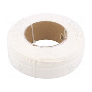 Filament: PLA | 1.75mm | white | 190÷225°C | 1kg | Table temp: 40÷60°C
