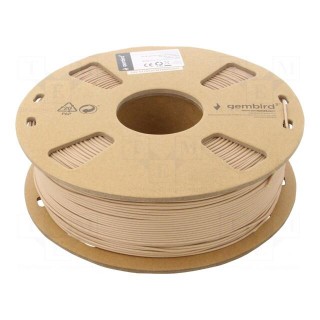 Filament: PLA | 1.75mm | wood-like | 190÷220°C | 1kg