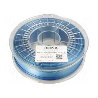 Filament: PLA Multicolour | 1.75mm | pacific | 195÷225°C | 800g