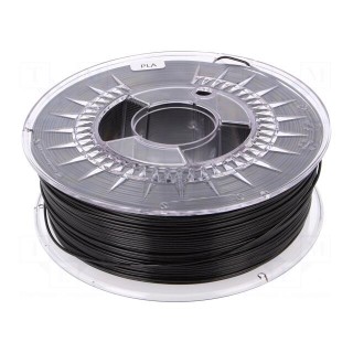 Filament: PLA | Ø: 1.75mm | black,half-transparent | 200÷235°C | 1kg