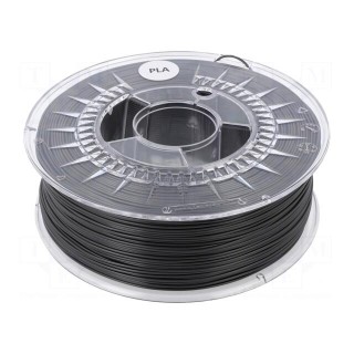 Filament: PLA | 1.75mm | dark grey | 200÷235°C | 1kg | ±0,05mm