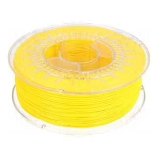 Filament: PLA | 1.75mm | yellow (bright) | 200÷235°C | 1kg | ±0,05mm