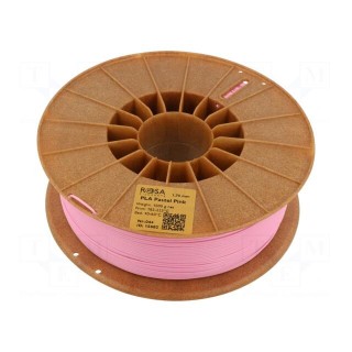 Filament: PLA Pastle | 1.75mm | pink | 185÷225°C | 1kg