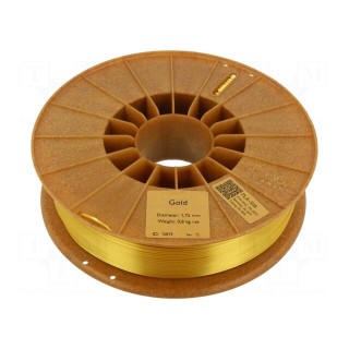Filament: PLA SILK | 1.75mm | golden | 195÷225°C | 800g