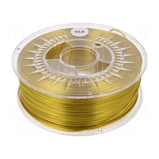 Filament: SILK | Ø: 1.75mm | golden | 225÷245°C | 1kg