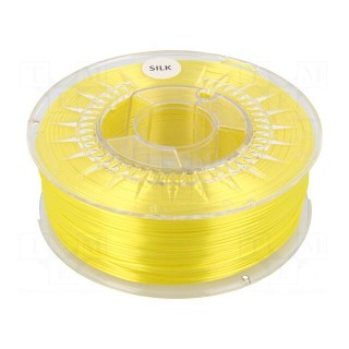 Filament: SILK | Ø: 1.75mm | yellow (bright) | 225÷245°C | 1kg