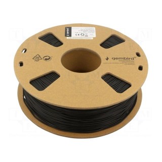 Filament: TPE | 1.75mm | black | 190÷240°C | 1kg | flexible