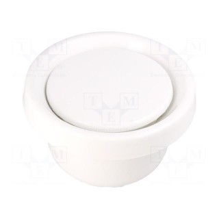 Accessories: air diffuser | white | polypropylene | Ø125mm | AN