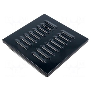 Accessories: ventilation grille | graphite | 140x140mm | metal