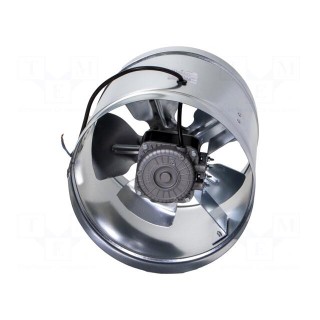 Fan: AC | axial | 230VAC | Ø245mm | 600m3/h | 57dBA | slide bearing | IPX2