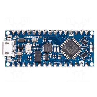 Arduino | pin strips,USB micro | 20MHz | 3.3÷5VDC | I2C,SPI,USART