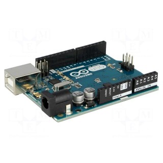 Arduino | pin strips,ICSP,USB B,power supply | ATMEGA328