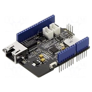 Arduino shield | Ethernet | pin strips,pin header,microSD,RJ45