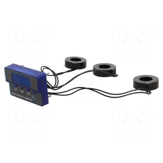 Ammeter | digital,mounting | 0÷100A | Meas.accur: ±2% | on panel | LED