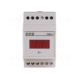 Ammeter | digital,mounting | 0÷20A | for DIN rail mounting | LED