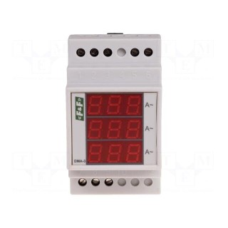 Ammeter | digital,mounting | 0÷20A | True RMS | Network: three-phase
