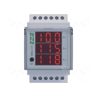 Ammeter | digital,mounting | 0÷5A | True RMS | for DIN rail mounting