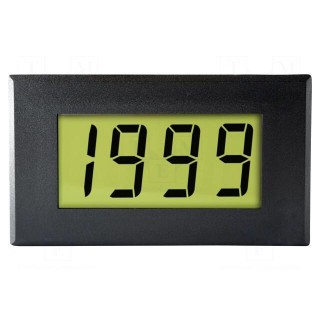 Ammeter | digital,mounting | on panel | LCD | 3,5 digit | Char: 19mm