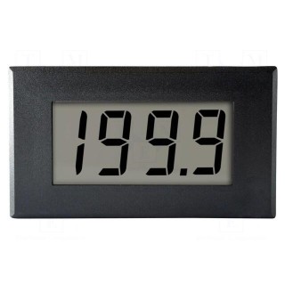 Ammeter | digital,mounting | on panel | LCD | 3,5 digit | Char: 19mm