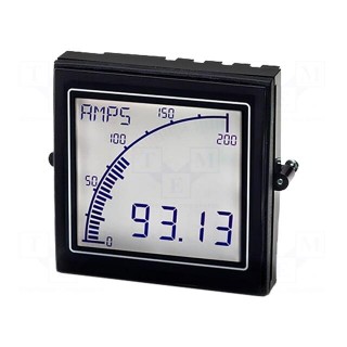 Ammeter | digital,mounting,programmable | on panel | LCD,positive