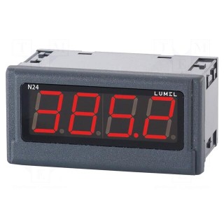Voltmeter | digital,mounting | 0÷400V | LED | 4-digit | Char: 20mm | N24Z