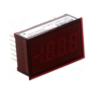 Voltmeter | digital,mounting | -200÷200V | on panel | LED | 3,5 digit