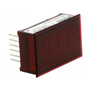 Voltmeter | digital,mounting | -20÷20V | on panel | LED | 3,5 digit