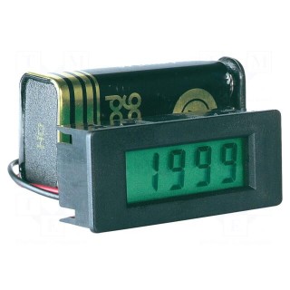Voltmeter | digital,mounting | 0÷199.9mV | on panel | snap fastener