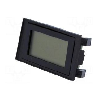 Meter | on panel | digital | VDC: 0÷200mV | 45x23mm | snap fastener