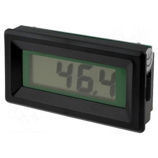 Voltmeter | digital,mounting | 0÷200mV | on panel | snap fastener