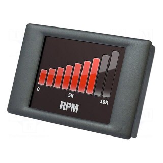 Meter | on panel | digital | VDC: 0÷40V | 74x46mm | Interface: USB