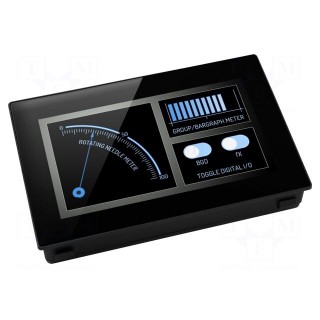 Voltmeter | digital,mounting | 0÷40V | on panel | 480x272 | PanelPilot