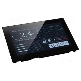 Voltmeter | digital,mounting | 0÷40V | on panel | colour,LCD TFT 7"