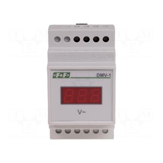 Voltmeter | digital,mounting | 100÷265V | for DIN rail mounting