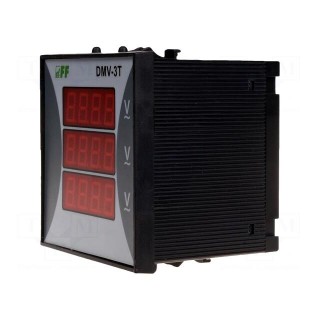 Voltmeter | digital,mounting | 12÷400V | on panel | LED | 4-digit | IP20