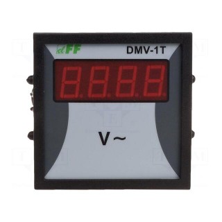 Voltmeter | digital,mounting | 12÷600V | on panel | LED | 4-digit | IP20