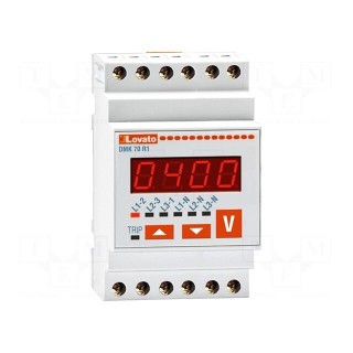 Voltmeter | digital,mounting | 15÷660V | for DIN rail mounting
