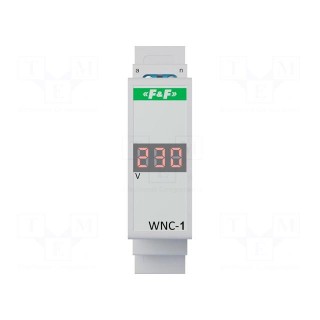 Voltmeter | digital,mounting | 80÷500V | for DIN rail mounting | LED