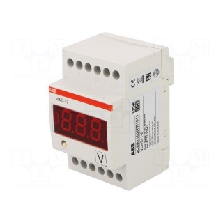 Voltmeter | digital,mounting | VDC: 0÷500V | VAC: 0÷500V | LED | IP20