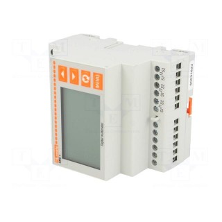 Meter: network parameters | for DIN rail mounting | LCD | DMG | 1A,5A