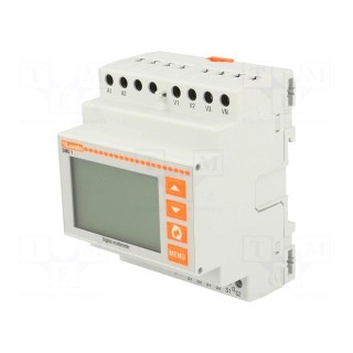 Meter: network parameters | for DIN rail mounting | LCD | DMG | 1A,5A