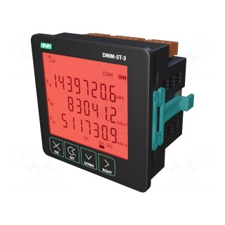 Meter: network parameters | on panel | digital,mounting | LCD | 0.5%