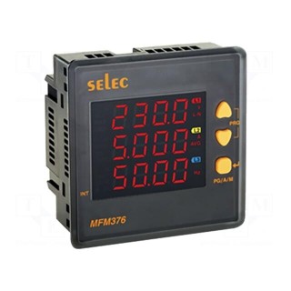 Meter: network parameters | on panel | digital,mounting | LED